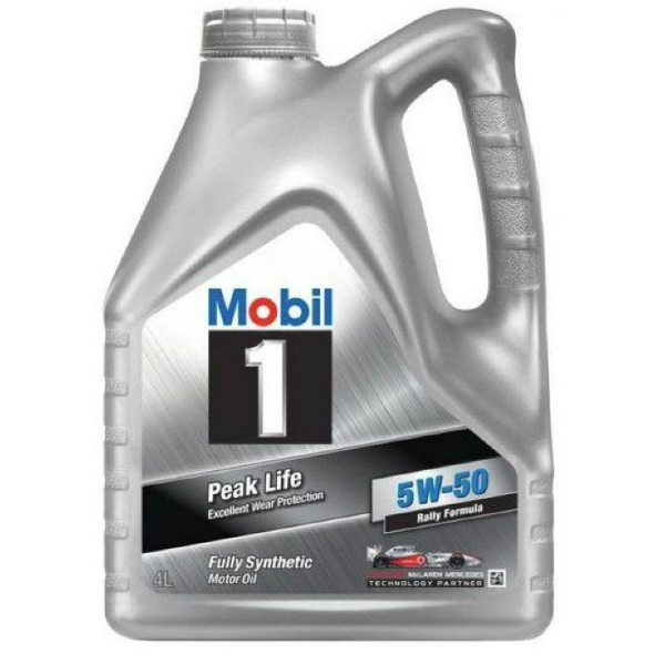 Моторное масло Mobil 1 Peak Life 5w50 синтетическое (4л)